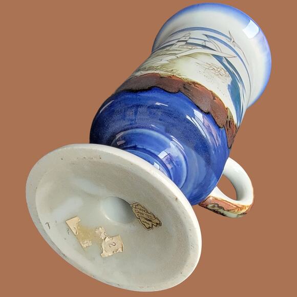 Vintage 1970s Flying Seagulls Otagiri Footed Irish Coffee Mug - Picture 4 of 5